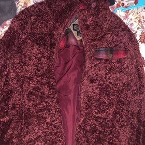 Pendleton thick fleece zip up jacket